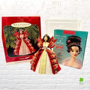 Barbie Hallmark Keepsake 1997 Christmas Ornament Red Holiday #5 Collectors Gift